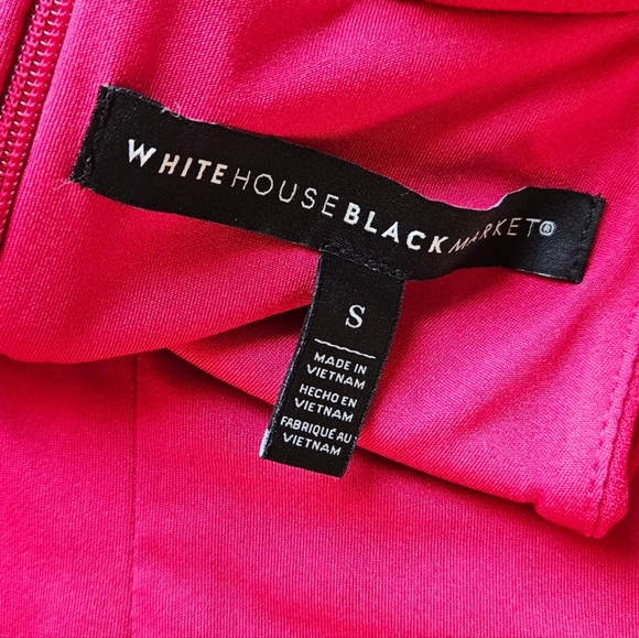 White House Black Market Hot Pink Twisted Halter Neck Sleeveless Top. Size s - Picture 6 of 8